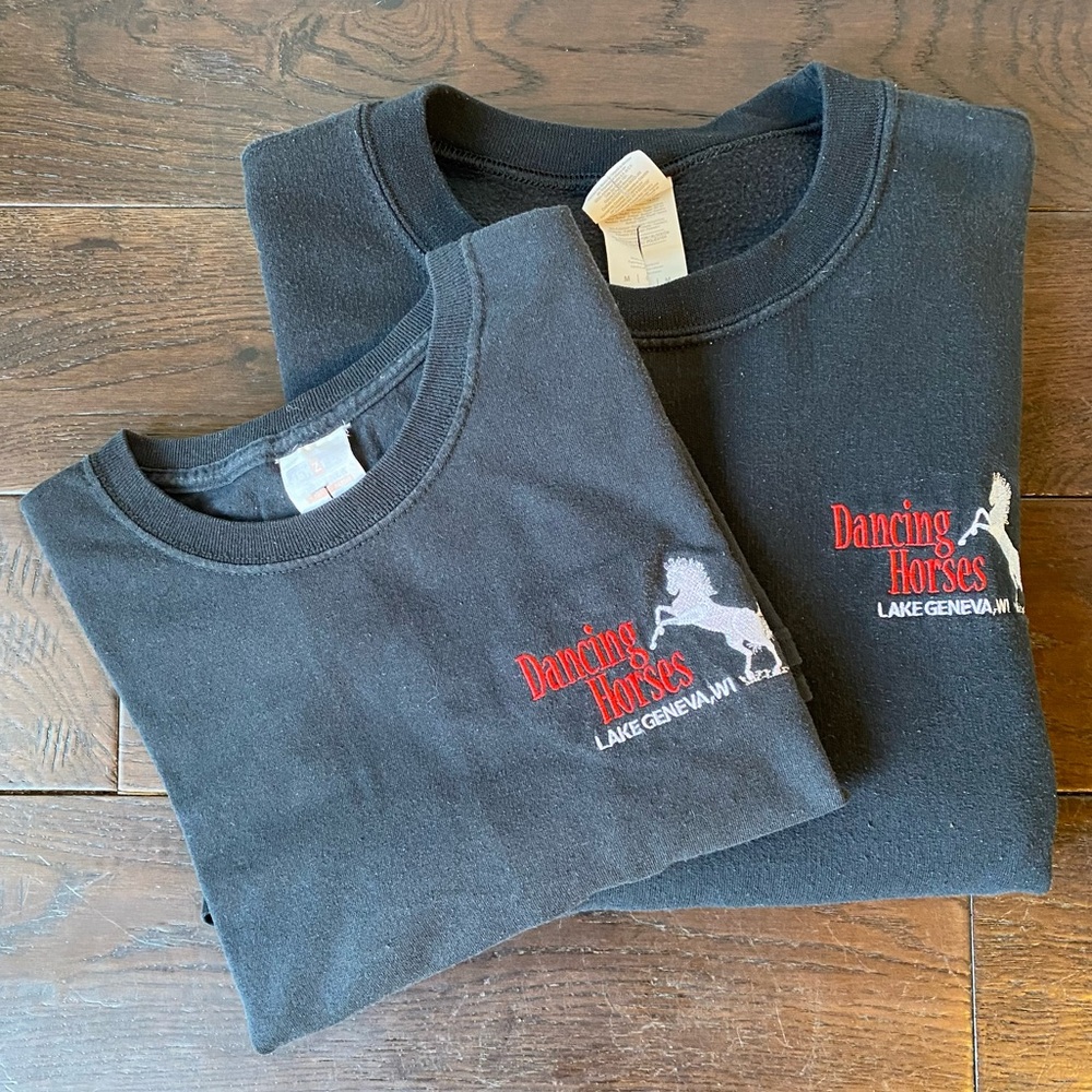 Gildan Lake Geneva, WI Dancing Horses Sweatshirt & T-Shirt